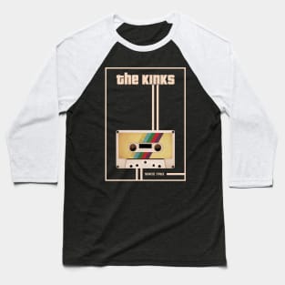 The Kinks Music Retro Cassette Tape Baseball T-Shirt